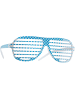 tectake Partybrille in Einheitsgröße, blau/weiß