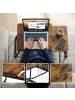 relaxdays Laptoptisch "Industrial" in Dunkelbraun/ Schwarz