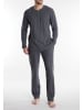 CECEBA Pyjama Lounge Set Parga in grau-dunkel-uni