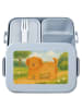 Mr. & Mrs. Panda Snack Box Hund Flauschig Design ohne Spruch in Blau Pastell