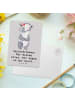 Mr. & Mrs. Panda Postkarte Sekretärin Geheimnisträgerin mit Spruch in Grau Pastell