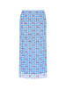 myMo Women Skirt in blue multicolor