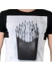 Japan Rags T-Shirt „Frenchfries“ Schwarz