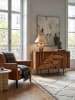 KADIMA DESIGN Sideboard 100x71x40 cm Massivholz / Metall Anrichte, Kommode