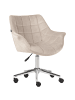 Beliani Bürostuhl LABELLE in Beige - (W) 54 x (H) 81 x (L) 54 cm