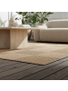 KADIMA DESIGN Flachgewebeteppich Jute-Optik Natur Bordüre Waschbar