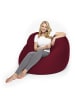 Lumaland Flexi Comfort Sitzsack - Premium Bean Bag Sitzkissen 155x100cm Rot