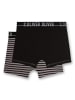 S. Oliver Boxershort 2er Pack in Schwarz/Grau