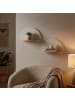 relaxdays 2 x Wandregal in Weiß/ Natur - (B)26 x (H)13 x (T)13 cm