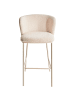 Beliani 2-tlg Barhocker MINA II in Beige