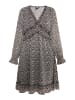 DreiMaster Damen Kleid in Schwarz Beige