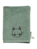 Sterntaler Waschhandschuhe 2er-Pack KATZE Lilly + PFERD Sunny in sattes grün