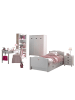 58 aufm Kessel KINDERZIMMER Kamila 13 weiß aus MDF mit Bett, Schrank und Nachtkonsole