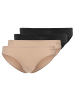 Skiny Slip 4er Pack in Schwarz/Beige