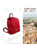 Toscanto Leder Cityrucksack Toscanto Tasche rot ca. 32cm