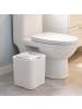 relaxdays 2-tlg. Mülleimer Set mit Sensor in Creme