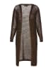 faina Damen Cardigan Mit Effektgarn in Schwarz Gold