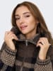 ONLY LS Zip Collar Cardigan Knt in Black