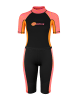 BECO the world of aquasports Neoprenanzug Neopren-Shorty BEactive Neopren Twins "Zebra Vibes" in pink-orange