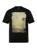 Men Plus Kurzarm T-Shirt in schwarz