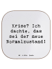 Mr. & Mrs. Panda Getränkeuntersetzer Spruch Gelassenheit in Kris... in Weiß