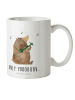 Mr. & Mrs. Panda Kindertasse Bär Gitarre mit Spruch in Weiß