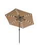 SONGMICS Sonnenschirm Sheld in Taupe - (H)241 x Ø270 cm