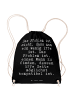 Mr. & Mrs. Panda Stofftasche Das Problem ist nicht,... mit Spruch in Schwarz