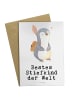 Grußkarte Pinguin Bestes Stiefkind der Welt mit... in Weiß