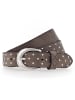 b.belt Lilou Gürtel Leder in grau taupe