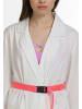 myMo Damen Mantel in Weiss Neon Pink
