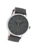 Oozoo Analog-Armbanduhr Oozoo Timepieces grau extra groß (ca. 48mm)