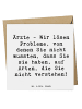Mr. & Mrs. Panda Einladungskarte Spruch Arzt Probleme Lösen mit ... in Weiß