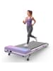 ABRIHOME Laufband in Lila mit 15% Steigung 150 kg und Fernbedienung