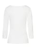 More & More gerades Basic-3/4 Arm-Shirt in offwhite
