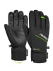 Reusch Fingerhandschuh Luke R-TEX XT in black / neon green