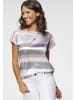 Laura Scott Shirtbluse in rose-anthrazit-gestreift
