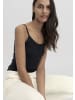 Hessnatur Spaghetti Top Fitted 2er-Set in schwarz