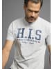 H.I.S. T-Shirt in grau melange