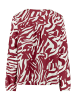BETTY & CO Schlupfbluse mit Print in Nature/Dark Red