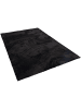 Snapstyle Hochflor-Teppich Livorno in schwarz