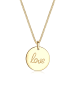 Elli Halskette 925 Sterling Silber Love-Schriftzug in Gold