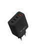 Wisam® Teltech Power Charger GaN USB / 3x USB-C 100W QC PD schwarz TCH-08