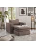Furn.Design Loveseat Set braun Cord, Loungesessel inklusive Hocker