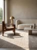 KADIMA DESIGN Teppich Kurzflor Streifen pflegeleicht Wohnzimmer Schlafzimmer Flur in Beige