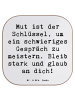 Mr. & Mrs. Panda Tassenuntersetzer Spruch Ein schwieriges Gesprä... in Weiß