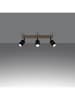 Nice Lamps Deckenleuchte LARI 3L schwarz H 17,5