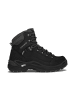 LOWA SHOES "Renegade GTX Mid" in tiefschwarz