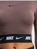 Nike Nike Cropped T-Shirts in plum eclipse/black