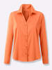 creation L Satin-Bluse in papaya